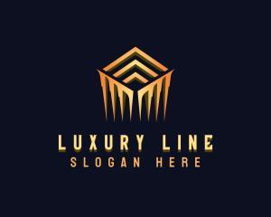 Luxury Cube Tech logo design