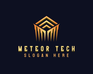 Luxury Cube Tech logo design