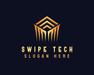 Luxury Cube Tech logo design