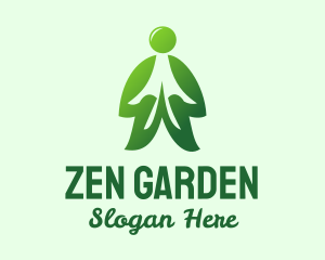 Green Eco Man logo design