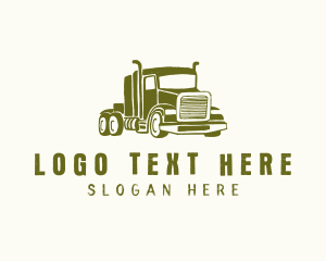 Freight Trailer Truck Transport logo