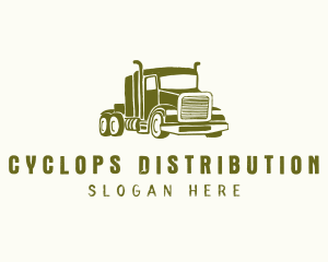 Freight Trailer Truck Transport logo design