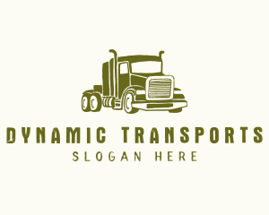 Freight Trailer Truck Transport logo design