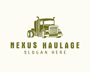 Freight Trailer Truck Transport logo design