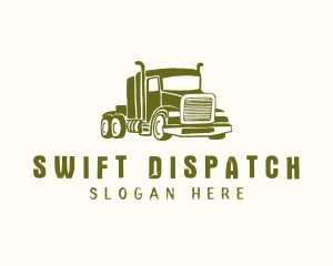 Freight Trailer Truck Transport logo design