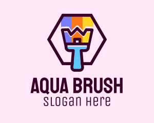 House Painting Brush logo design