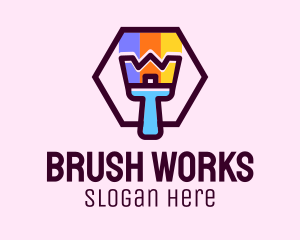 House Painting Brush logo design