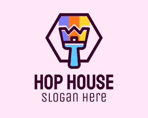 House Painting Brush logo design