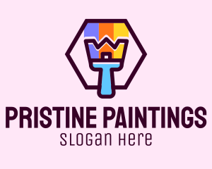 House Painting Brush logo design