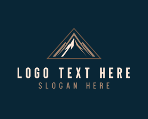 Mountain Triangle Peak logo design