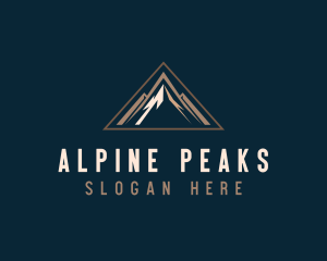 Mountain Triangle Peak logo design