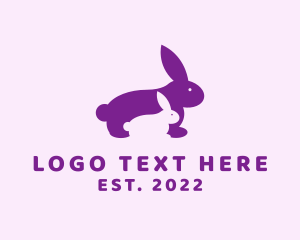 Baby - Rabbit Kit Baby logo design