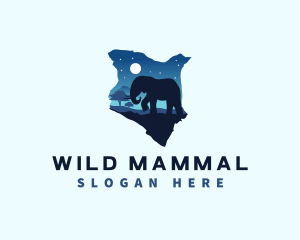 Kenya Wild Elephant logo design