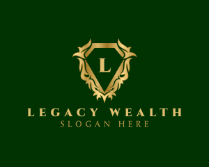 Luxury Diamond Crest logo design