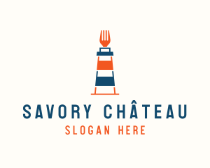 Fork Lighthouse Restaurant  logo design