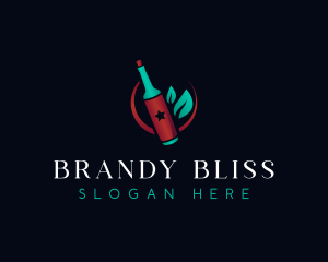 Wine Bottle Drink logo design