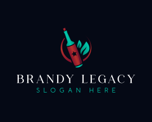 Wine Bottle Drink logo