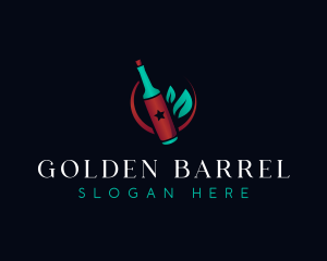 Wine Bottle Drink logo