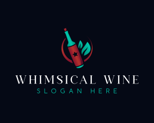 Wine Bottle Drink logo design