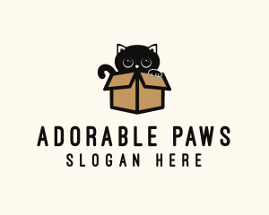 Pet Cat Box logo design