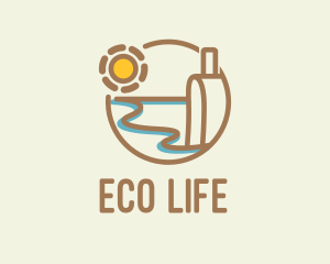 Seascape Summer Traveler  logo design