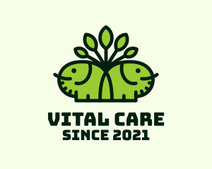 Organic Cute Elephant logo