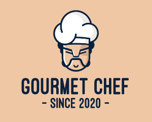 Angry Chef Face  logo design