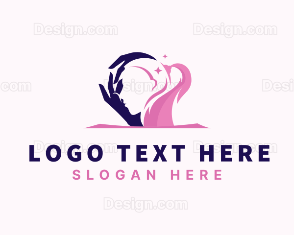 Woman Hair Salon Beauty Logo