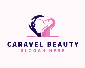 Woman Hair Salon Beauty logo design