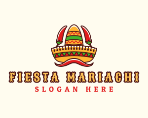 Mexican Sombrero Restaurant logo design