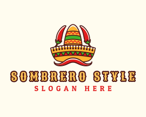 Mexican Sombrero Restaurant logo design