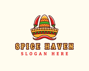 Mexican Sombrero Restaurant logo design