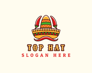 Mexican Sombrero Restaurant logo design