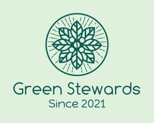 Green Coffee Plant logo design