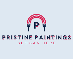 Painting Handyman Renovation logo design