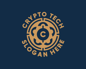 Digital Blockchain Currency logo design