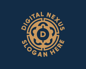 Digital Blockchain Currency logo design