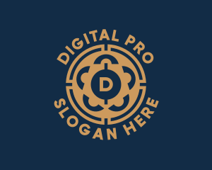 Digital Blockchain Currency logo design