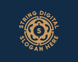 Digital Blockchain Currency logo design