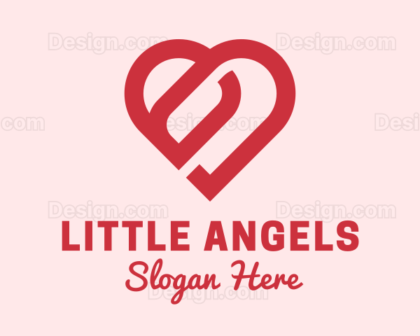 Romantic Heart Lover Logo