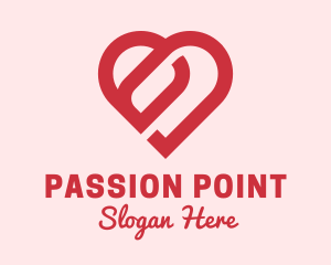 Romantic Heart Lover logo design