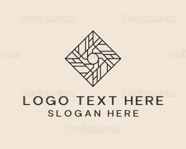 Flooring Tiles Pattern Logo