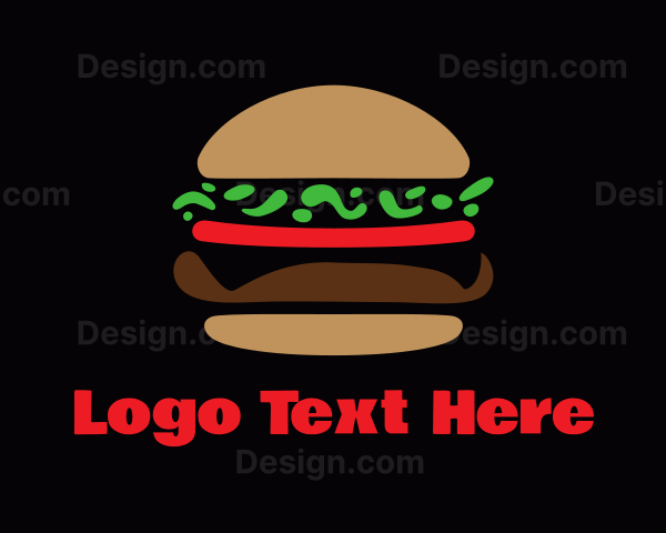 Fast Food Hamburger Logo
