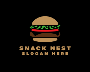 Fast Food Hamburger logo design