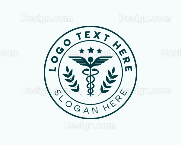 Medical Caduceus Staff Hospital Logo