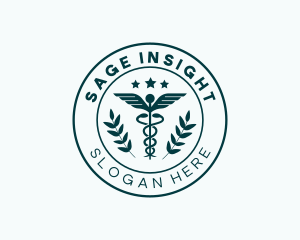 Medical Caduceus Staff Hospital Logo