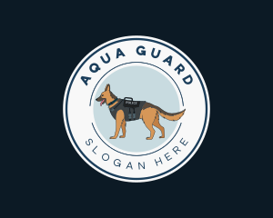 Police Security Dog logo design