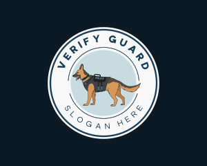 Police Security Dog logo design