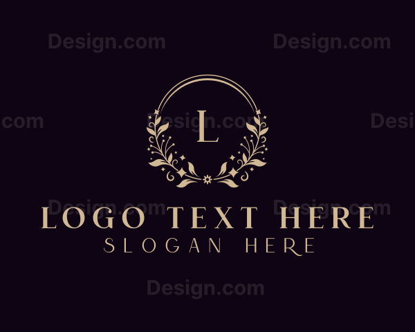 Beauty Floral Wreath Logo