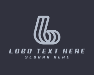 Marketing Curve Letter B logo